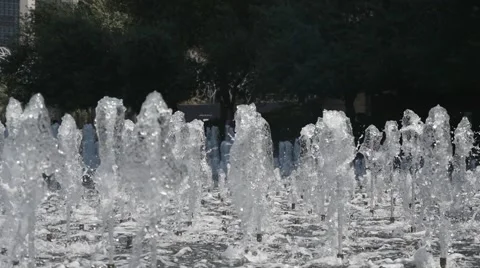 Salute of water jets Stock Footage 62810078