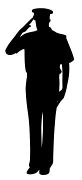 Saluting Stock Illustration