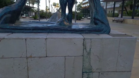 Salvador Dali Statue Stock Footage 140432852