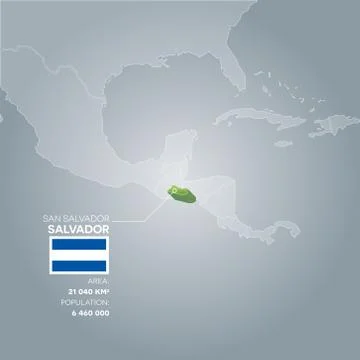 Salvador information map. Stock Illustration