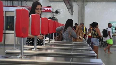 Salvador subway system Stock Footage 244234458