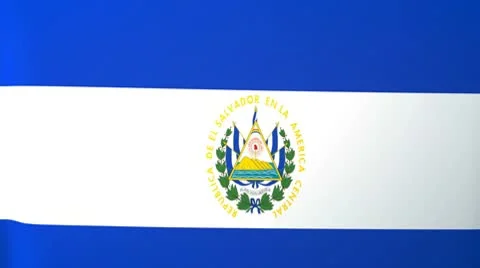 Salvador Waving Flag Stock Footage 10762396