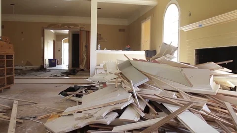 Salvaged Materials in Old Home Vídeo Stock 81751102