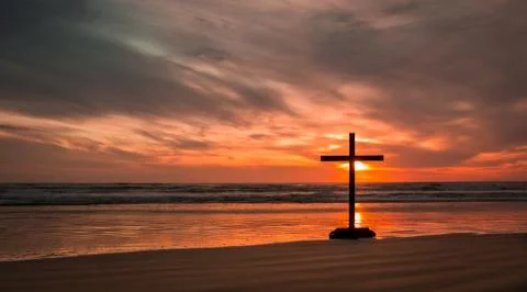 Salvation Beach Sunset Foto stock