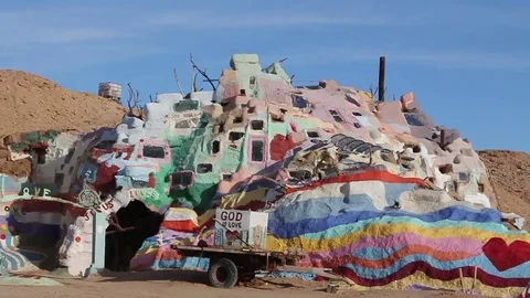 Salvation Mountain 1 Stock Footage 79018334