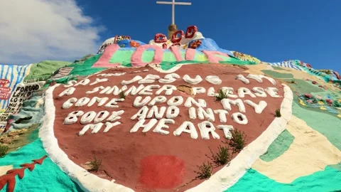 Salvation Mountain 1 Video stock 152120915