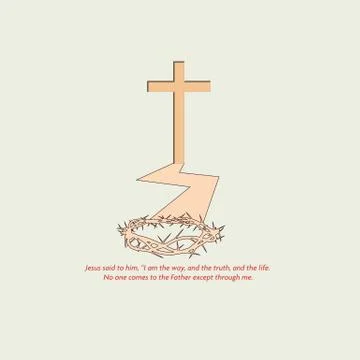 Salvation through Jesus Stock Illustration