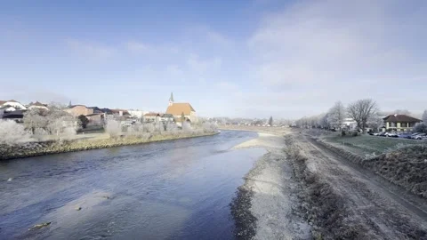 Salzach River Stock Footage 296995495