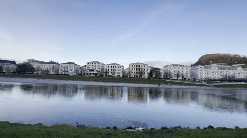 Salzach River Stock Footage 297070016