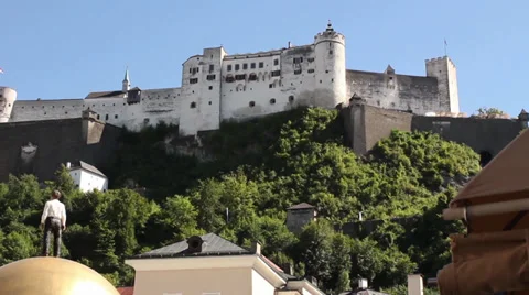 Salzburg castle Video stock 32162943