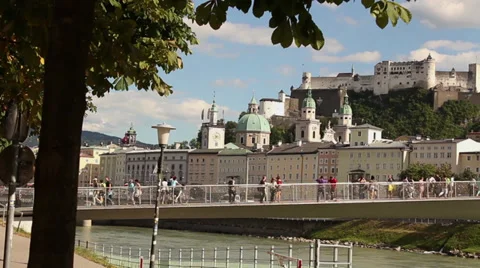 Salzburg panorama Video stock 32162890