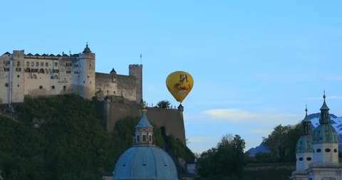Salzburg skyline at sunset Video stock 108453365