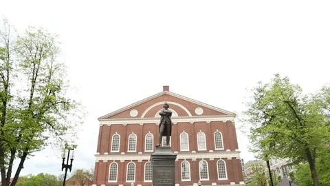 SAM ADAMS STATUE Stock Footage 178600397