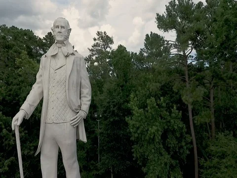 Sam Houston Statue Stock Footage