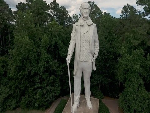 Sam Houston Statue Video stock 77885128