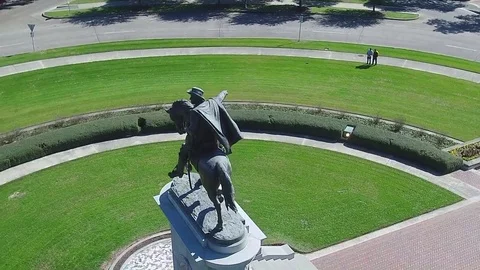 Sam Houston Statue Stock Footage 82882906