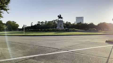 Sam Houston Statue at Hermann Stock-Footage 147743983