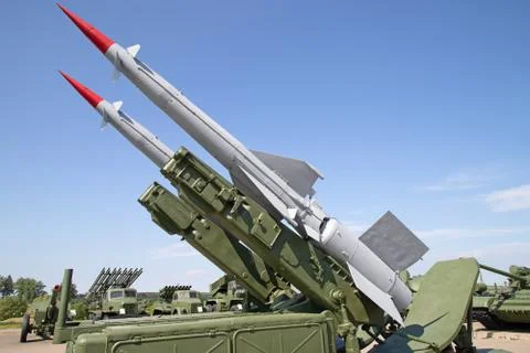 SAM missiles Foto stock