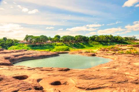 Sam Phan Bok (Three thousand holes) Stock Photos