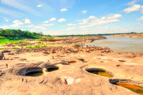 Sam Phan Bok (Three thousand holes) Stock Photos