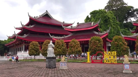 Sam Poo Kong Temple Complex in Semarang Stock Footage 312517025