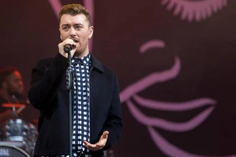  Sam Smith performs at the Main Stage at the opening day of T In The Park ... Fotos de archivo