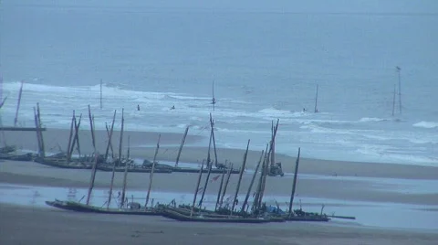 Sam Son Boats Stock Footage 283490