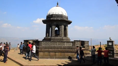 Samadhi memorial of Shivaji Maharaj in R... | Stock Video | Pond5