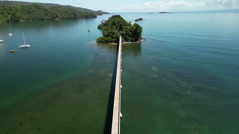 Samana bridge landscape 06 스톡 동영상 332513354