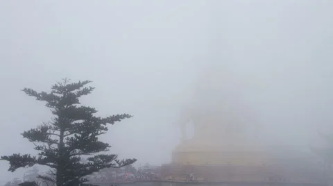 Samantabhadra Bodhisattva statue, time lapse Stock Footage 40753761