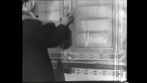 SAMARA - 1929 - Soviet men confiscate Torah and other holy relics from a Stock Footage 296386174