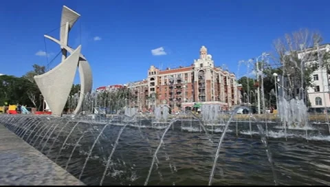 Samara Fountain Stock Footage 7906974