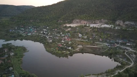 Samara region, chalk mountains Stock Footage 128444433