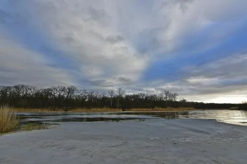 Samara River in the Dnepropetrovs Foto stock