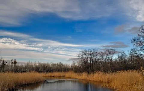 Samara river in Ukraine Stock Photos