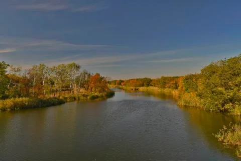 Samara river in Ukraine Stock Photos