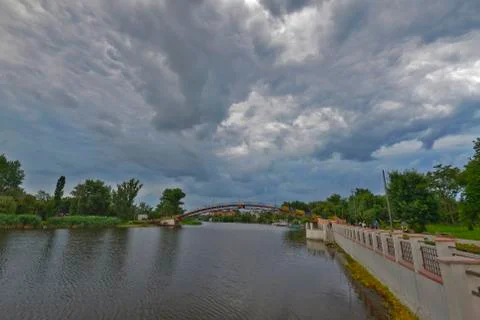 Samara river in Ukraine Foto stock