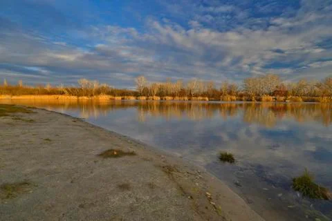 Samara river in Ukraine Foto stock