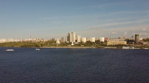 Samara, Samara embankment Stock Footage 128444477