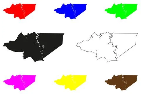 Samarahan city (Malaysia) map vector illustration, scribble sketch Samarahan  스톡 일러스트