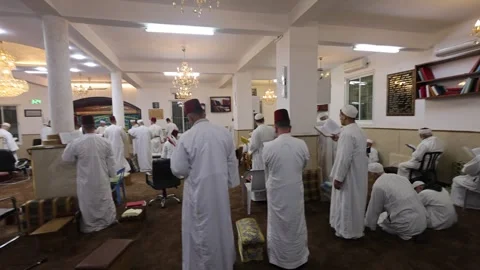 Samaritans Mark Passover Gerizim West Bank Stock Footage 334520786