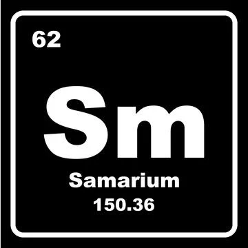 Samarium icon Stock Illustration
