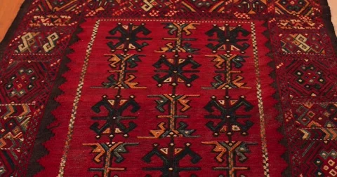 Samarkand carpet is handmade, made according to ancient classical technologies Stock Footage 282171275