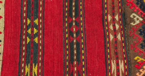 Samarkand carpet is handmade, made according to ancient classical technologies. Stock Footage 340980198