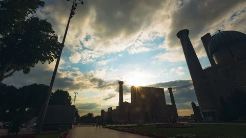 Samarkand Registan Stock Footage 128928577