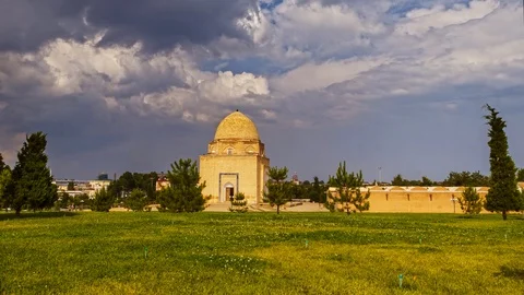 Samarkand Ruhabad Stock Footage 128929220