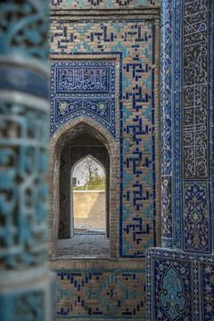 Samarkand Shakhi Zinda Uzbekistan Stock Photos