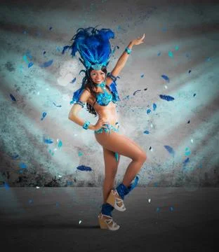 Samba dancer Stock Photos