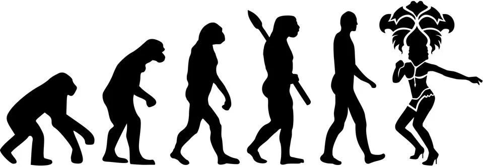 Samba evolution Stock Illustration