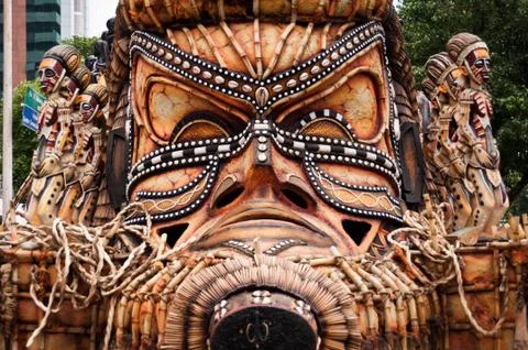 Samba School Float Decoration 스톡 사진